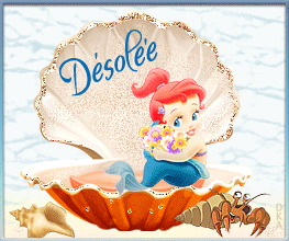 Gif animé désolée la petite sirène